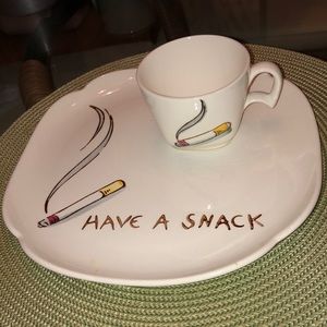 Vintage Snack plate with cup circa 1950’s.